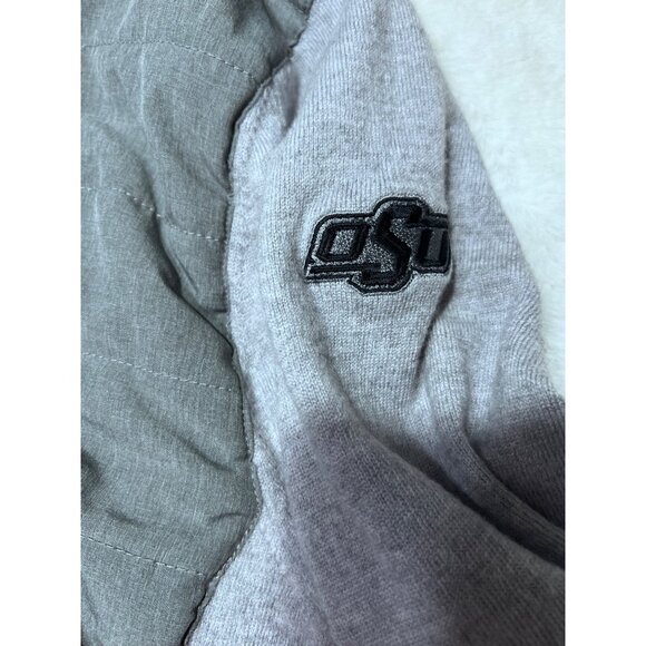 OSU womens Full-Zip Puffer Jacket Gray & Green Size 2XL - Picture 5 of 7